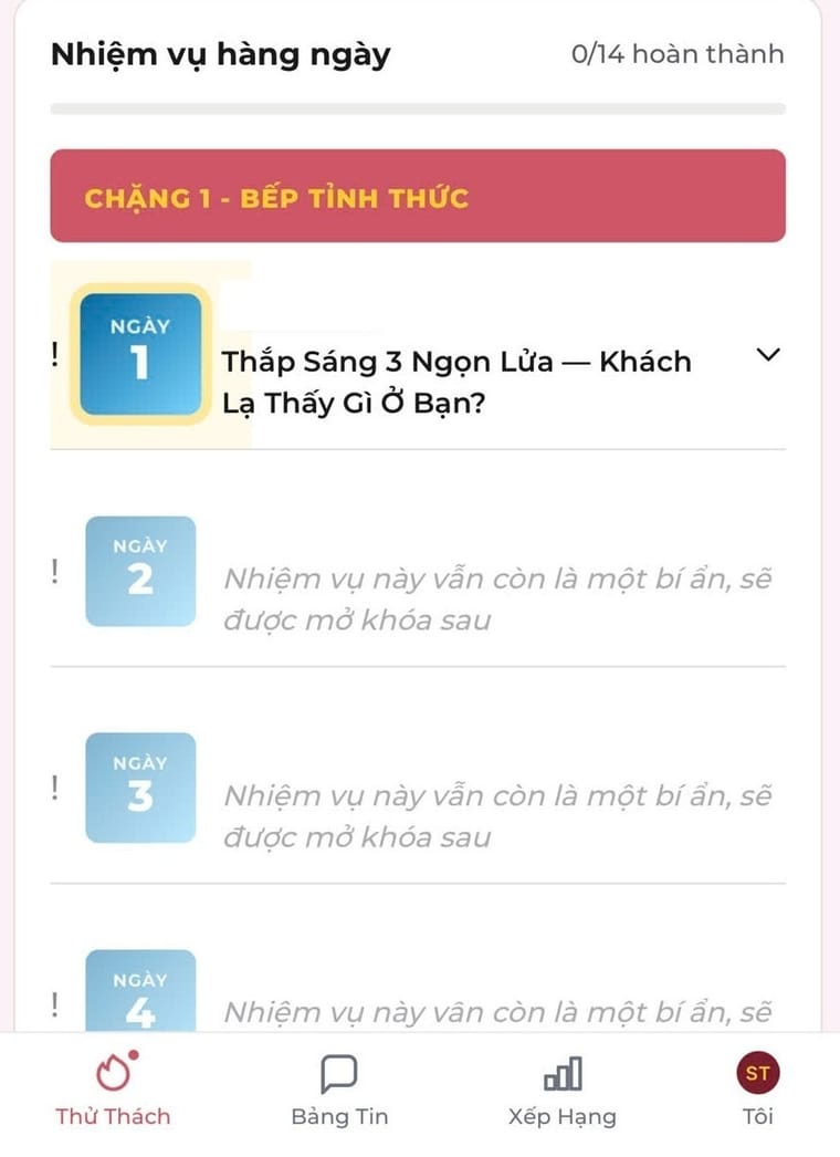 Thử thách 14 Ngày — 2