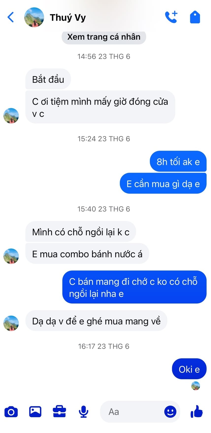 Bằng chứng khách lạ đặt hàng qua Zalo (1)