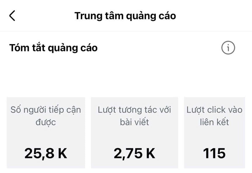 Kết quả quảng cáo Facebook đưa món đến khách lạ