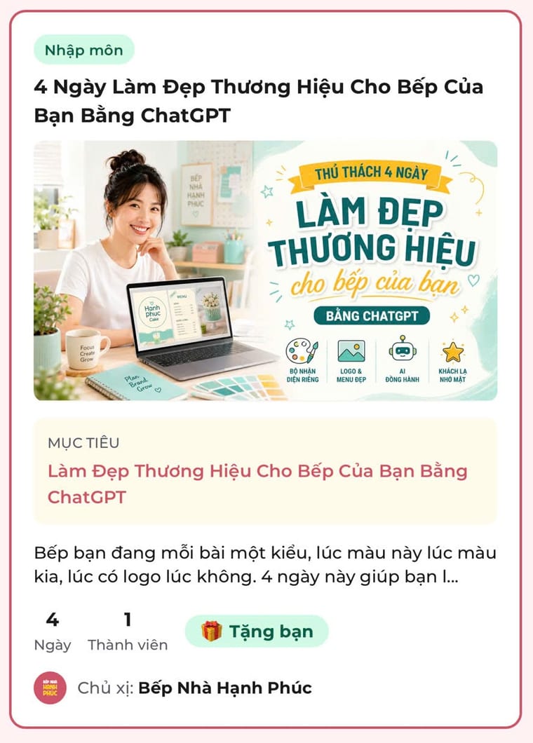 Ảnh Thử thách 4 Ngày Làm Đẹp Thương Hiệu